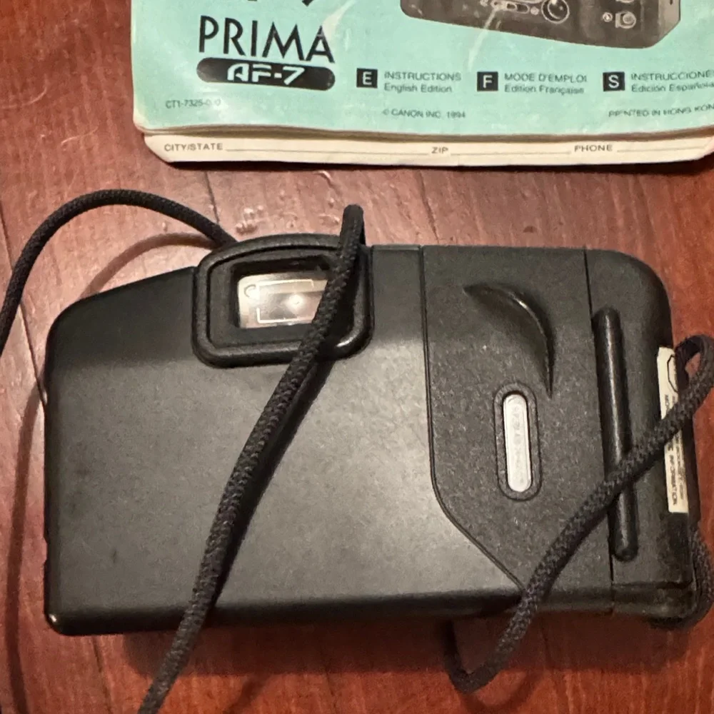 Canon Black Film Camera with Strap